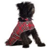 Muddy Paws Highland Tartan Dog Coat In Red
