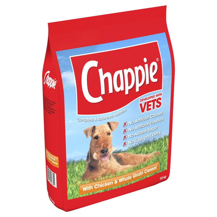 Chappie Complete Chicken And Wholegrain Cereal Dry Dog Food 3 Chappie Complete Chicken And Wholegrain Cereal Dry Dog Food