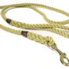 KJK Ropeworks Clip & Ring Clip Natural Beige Rope Lead -Pawfect Sales Store 15425