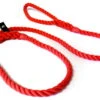 KJK Ropeworks Slip Lead With Leather Stop Red -Pawfect Sales Store 15446