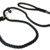 KJK Ropeworks Slip Lead With Leather Stop Black -Pawfect Sales Store 15447