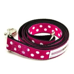 Great&Small Doodley Dogs Ribbon Nylon Lead Pink