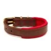 Great&Small Hawkhurst Leather Padded Dog Collar In Red -Pawfect Sales Store 212162