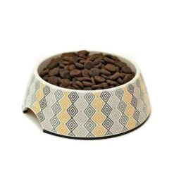 Great&Small Cream Diamond Melamine Bowl