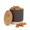 Great&Small Grey Stoneware Dog Treat Jar With Bamboo Lid -Pawfect Sales Store 212554