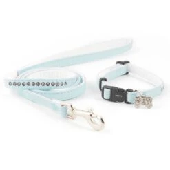 Ancol Jewelled Puppy Collar & Lead Set Blue