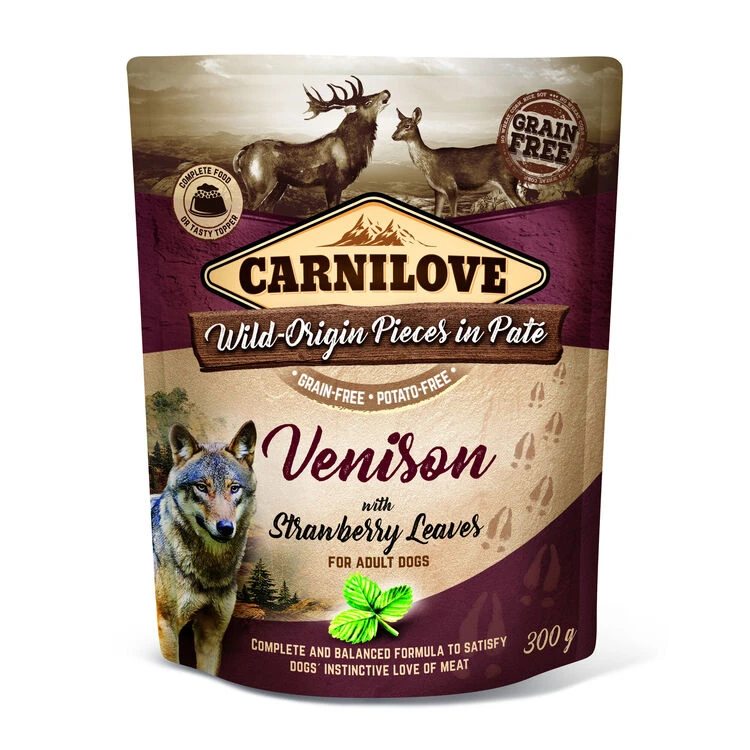 Carnilove Venison With Strawberry Leaves Wet Dog Food 3 Carnilove Venison With Strawberry Leaves Wet Dog Food