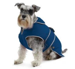 Muddy Paws Stormguard & Fleece Lining Dog Coat In Blue