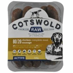 Cotswold Raw Active Sausage Chicken Dog Food 1kg