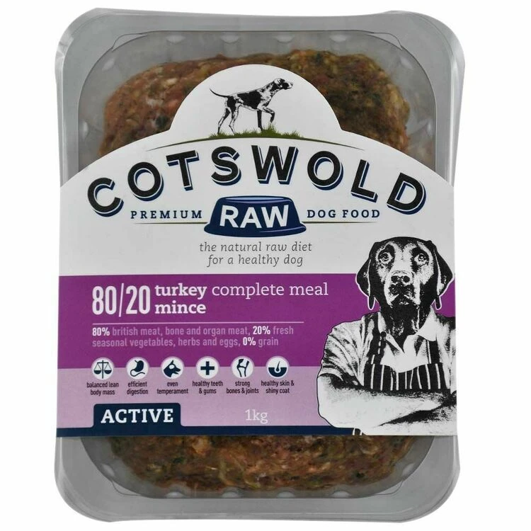 Cotswold Raw Active Mince Turkey Dog Food 4 Cotswold Raw Active Mince Turkey Dog Food - Image 2