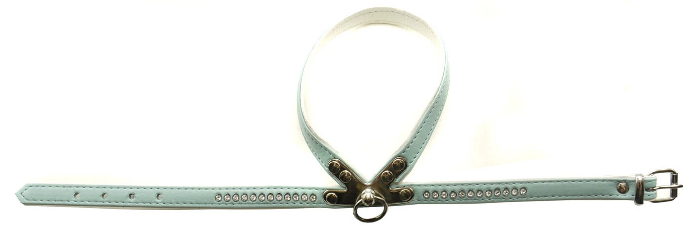 Nobby Double Back Swarovski Crystal Harness Light Blue 3 Nobby Double Back Swarovski Crystal Harness Light Blue