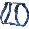 Rogz Armed Response Nylon Harness Indigo Bones 25mm -Pawfect Sales Store 45181