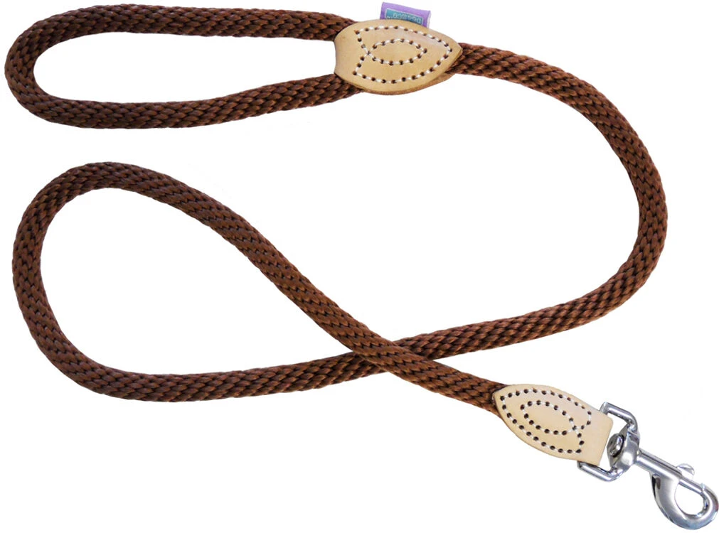 Dog & Co Supersoft Rope Trigger Lead Brown 3 Dog & Co Supersoft Rope Trigger Lead Brown