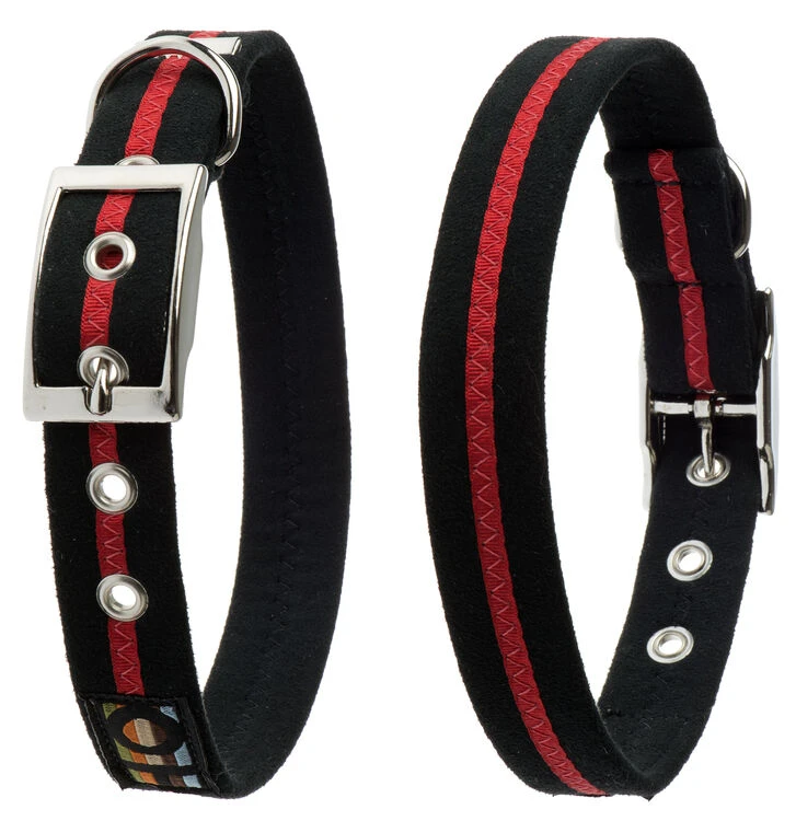 Oscar & Hooch Dog Collar Black And Red 3 Oscar & Hooch Dog Collar Black And Red