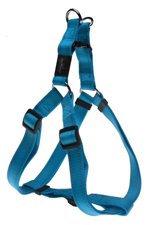 Rogz Lumberjack Reflective Nylon Step-in Harness Turquoise 25mm 3 Rogz Lumberjack Reflective Nylon Step-in Harness Turquoise 25mm