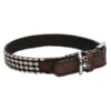 Wag N Walk Designer Collar Houndstooth Brown