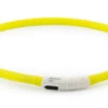 Ancol Light Up USB Rechargeable Flashing Dog Collar Yellow 70cm -Pawfect Sales Store 58939