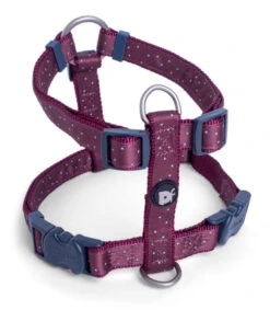 Petface Oxblood Ditsy Spot Dog Harness