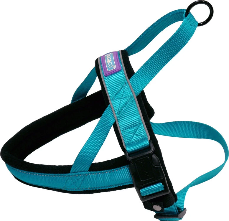 Dog & Co Nylon Norwegian Harness Reflective Aqua 3 Dog & Co Nylon Norwegian Harness Reflective Aqua
