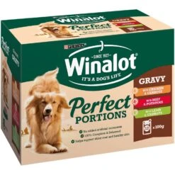 Winalot Pouch Adult Dog Selection In Gravy Chicken, Beef And Lamb