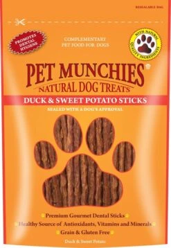 Pet Munchies Duck And Sweet Potato Dental Stick Natural Dog Treats