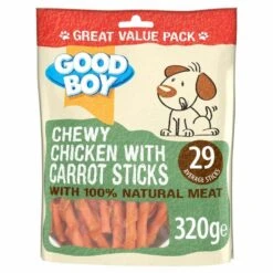 Good Boy Pawsley & Co Chewy Chicken With Carrot Sticks Dog Treat