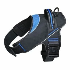 Lazy Bones Padded Dog Harness Black/Blue -Pawfect Sales Store 784395