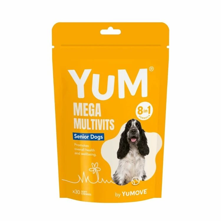Yum Mega Multivits 8in1 Senior Dog Pack Of 30 3 Yum Mega Multivits 8in1 Senior Dog Pack Of 30