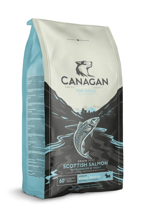 Canagan Grain Free Scottish Salmon Small Breed Dry Dog Food 3 Canagan Grain Free Scottish Salmon Small Breed Dry Dog Food
