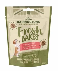 8 X 100g Harringtons Salmon Fish Bites Grain Free Treats