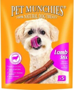 Pet Munchies Natural Dog Treat Lamb Stix