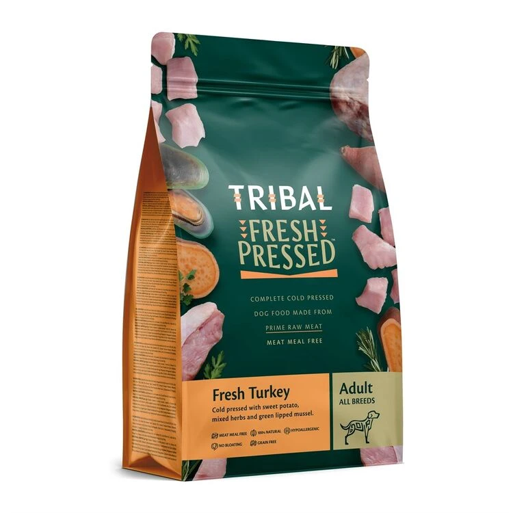 Tribal Fresh Pressed Adult Turkey Dry Dog Food 3 Tribal Fresh Pressed Adult Turkey Dry Dog Food