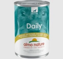 24 X Almo Nature Daily With Turkey Wet Dog Food 400g