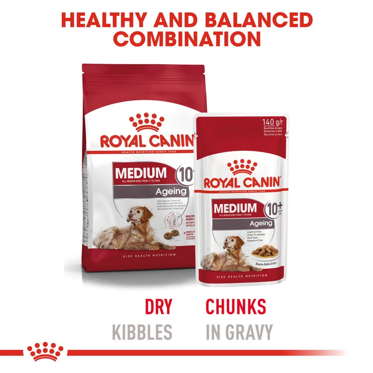 ROYAL CANIN® Medium Ageing 10+ Senior In Gravy Wet Dog Food 5 ROYAL CANIN® Medium Ageing 10+ Senior In Gravy Wet Dog Food - Image 3