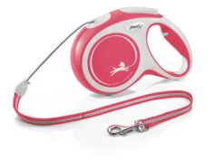 Flexi New Comfort Retractable Cord Dog Lead Red