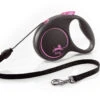 Flexi Black Design Dog Lead Cord 5m Pink -Pawfect Sales Store flexi black design m cord 5m pink