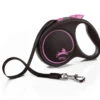 Flexi Black Design Dog Lead Tape 5m Pink -Pawfect Sales Store flexi black design m tape 5m pink