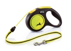 Flexi New Neon Hi Vis Retractable Cord Lead