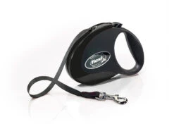 Flexi Style Retractable Tape Dog Lead Black