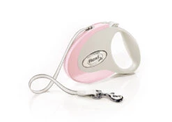 Flexi Style Retractable Tape Dog Lead Rose