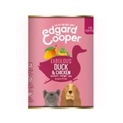 6 X Edgard & Cooper Dog Wet Tin Duck & Chicken 400g