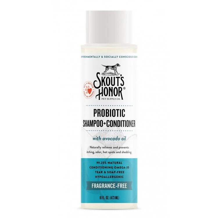 Skouts Honor Probiotic Shampoo Plus Conditioner Unscented 437ml 3 Skouts Honor Probiotic Shampoo Plus Conditioner Unscented 437ml