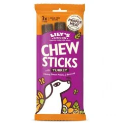 10 X Lily's Kitchen Dog Chew Sticks With Turkey 120g