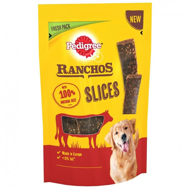 8 X Pedigree Ranchos Slices Dog Treats With Beef 60g 3 8 X Pedigree Ranchos Slices Dog Treats With Beef 60g