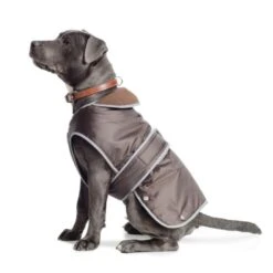 Muddy Paws Stormguard Fleece Lined Coat & Chest Protector Chocolate Small/medium