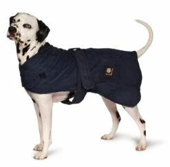Danish Design Dog Robe Towelling Navy Blue