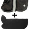 Danish Design 2 In 1 Black Four Seasons Waterproof Performance Dog Coat -Pawfect Sales Store img black lining and coat