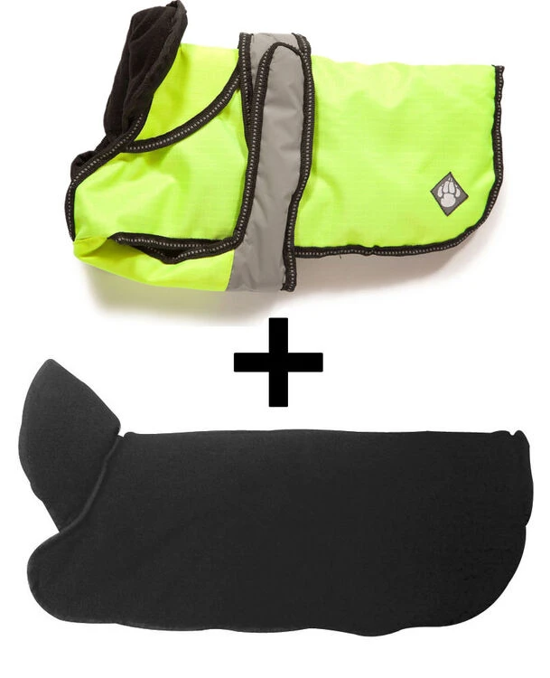 Danish Design 2 In 1 Hi Vis Waterproof Four Seasons Performance Dog Coat 3 Danish Design 2 In 1 Hi Vis Waterproof Four Seasons Performance Dog Coat