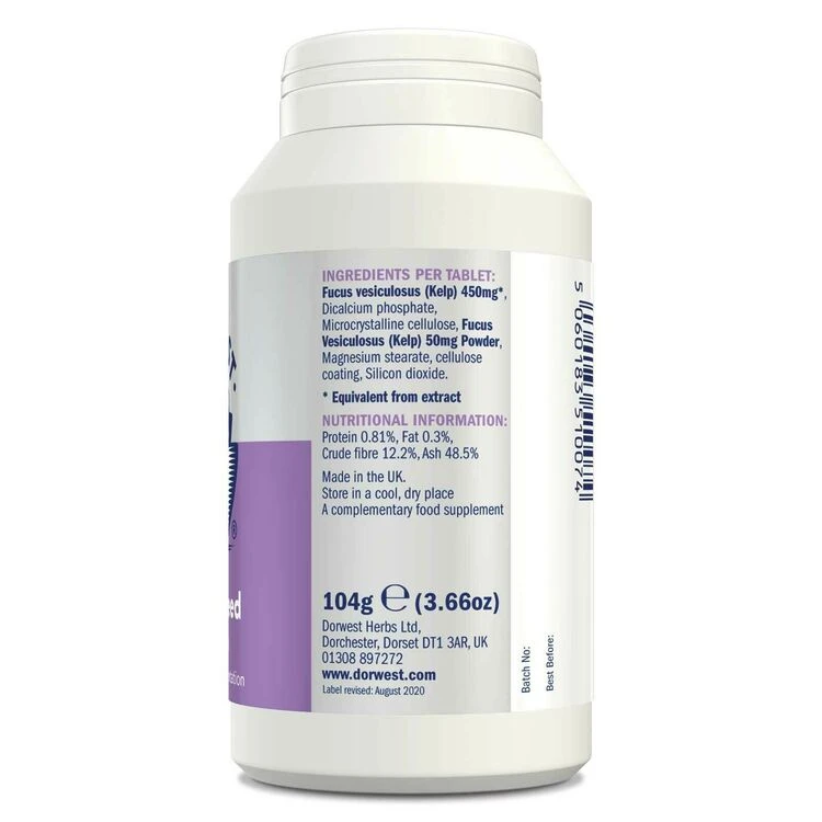 Dorwest Kelp Seaweed Tablets 10 Dorwest Kelp Seaweed Tablets - Image 8