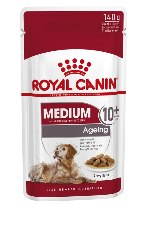 ROYAL CANIN® Medium Ageing 10+ Senior In Gravy Wet Dog Food 3 ROYAL CANIN® Medium Ageing 10+ Senior In Gravy Wet Dog Food